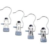 Mikasso 4 Pcs Kıskaçlı Taşınabilir Çok Amaçlı Tekli - Metal Askı Silikon Kılıf Metal Çok Renkli Tr
