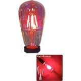 Mikasso 4 W Kırmızı Işık 4 Flamanlı Rustik E27 Duy LED Ampül Renkli 1 Adet
