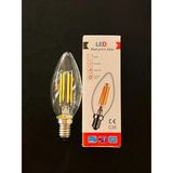 Mikasso 4 Watt E14 Duylu 275 Lümen Şeffaf Camlı 4000 Kelvin Ilık Beyaz Buji LED Ampul