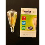 Mikasso 4 Watt E14 Duylu 350 Lümen 2200 Kelvin Sarı Işık ST64 LED Rustik Ampul