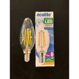 Mikasso 4 Watt E14 Duylu 470 Lümen Şeffaf Camlı 4000 Kelvin Ilık Beyaz Buji LED Ampul