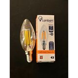 Mikasso 4 Watt E14 Duylu Dimmerli Şeffaf Camlı 350 Lümen 3200 Kelvin Günışığı Buji LED Ampul - Çok Renkli