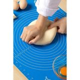 Mikasso 40*50 cm Silikon Ölçekli Kullanımı Kolay Hamur Açma Matı Yoğurma Matı Plastik