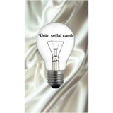 Mikasso 40W Akkor Flamanlı Ampul 220V Sarı Işık Şeffaf Cam