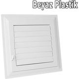 Mikasso 40X40 Beyaz Plastik Banyo Wc Havalandırma Menfez Panjur