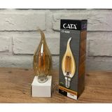 Mikasso 4281 4W Amber Rustik Kıvrık Mum LED Ampul E14 Duy Amber Renk Beyaz