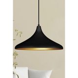 Mikasso 45 cm Çaplı Champion Xl Siyah Avize Tekli Sarkıt Lamba Ofis Cafe Resepsiyon Mutfak Avizeleri Metal 1 - Çok Renkli