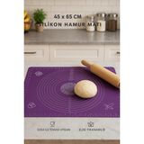 Mikasso 45X65 cm Silikon Hamur Açma Matı – Kaymaz, Yapışmaz, Gıda Temasına Uygun Silikon