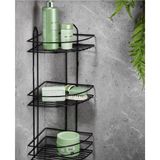 Mikasso 48 cm 3 Katlı Banyo Köşeliği Düzenleyici Şampuanlık Paslanmaz Metal Köşelik Duş Rafı Belirtilmemiş S - Çok Renkli