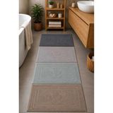 Mikasso 4'lü Ayak Havlusu-Ayak Paspası 50*70 cm 4 Adet - Banyo - Misafir -Çeyizlik %100 Pamuk Pamuk Çok Renk - Çok Renkli