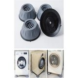 Mikasso 4'lü Çamaşır Makinesi Titreşim Engelleyici Koltuk Ayağı Stoper (10CM x 4cm) Gri