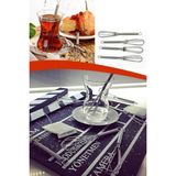 Mikasso 4'lü Çırpıcı Şeklinde Çay Kaşığı Mini Çırpıcı Metal