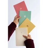 Mikasso 4'lü Çizgisiz Defter Seti 13 x 20CM 64 Sayfa Okul Defteri Anı Defteri Hediyelik Defter Pastel Series - Çok Renkli