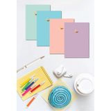 Mikasso 4'lü Noktalı Defter Seti 13 x 20 cm 64 Sayfa Okul Defteri Not Defteri Hediyelik Defter Point Series - Çok Renkli