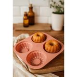Mikasso 4'lü Silikon Airfryer Muffin Kek Kalıbı Silikon Kahverengi