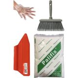 Mikasso 4'lü Süper Set Duvar Kağıdı Uygulama Seti Yapıştırıcısı /125 Gram Tutkal/spatula/fırça/eldiven