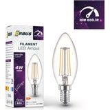 Mikasso 4W E14 Filament LED Ampul - Dim Edilebilir – Dbc3 - Çok Renkli