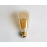 Mikasso 4W Rustik LED Ampul (E-27) (Amber Işık Rengi) CT-4350 Ahşap 1 E27 Sarı Salon / Oturma Odası - Çok Renkli
