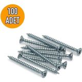 Mikasso 4X50 Sunta ve Ağaç Vidası Yıldız Başlı Vida (100 Adet)