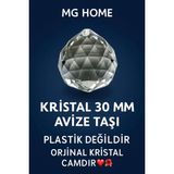 Mikasso 5 Adet Avize Taşı 30 Luk 30MM Kristal Avize Taşı Kristal Top Parlak Orjinal Kristal Cam Halkasız 10 - Çok Renkli