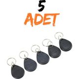 Mikasso 5 Adet Bina Giriş Kapıları Akıllı Kilit Için Çip Anahtar Keyfob Göstergeç Boncuk Anahtarlık - Çok Renkli