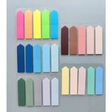 Mikasso 5 Adet Şeffaf Renkli Postit Post-It Post It. Kitap Ayracı Ayraç Postit Sticker Not Kağıdı 500 Yaprak - Çok Renkli
