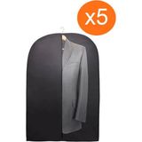 Mikasso 5 Adet Takım Elbise Kılıfı Hurcu Dolap Düzenleyici Gamboç 60X100 cm Siyah Tr
