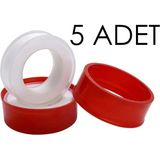 Mikasso 5 Adet Teflon Bant 10 Metre Beyaz