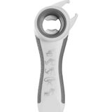 Mikasso 5 In 1 Çok Amaçlı Konserve Şişe ve Kavanoz Açacağı - Ergonomik Pratik Mutfak Aleti Gri