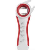 Mikasso 5 In 1 Çok Amaçlı Konserve Şişe ve Kavanoz Açacağı - Ergonomik Pratik Mutfak Aleti Kırmızı