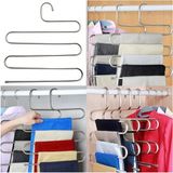 Mikasso 5 Katlı Metal Askılık Pantolon Askı Bluz Elbise Eşarp Başörtü Askısı Metal Beyaz Tr