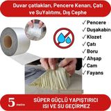 Mikasso 5 M x 5 cm Çamur Bant Alüminyum Izolasyon Tamir Çatlak Bantı Gri