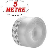 Mikasso 5 Metre Kapı Altı Pencere Rüzgar Şeffaf Esnek Renk Isı Izolasyon Bandı