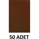 Mikasso 50 Adet A4 Kahverengi Simli Eva - Çok Renkli