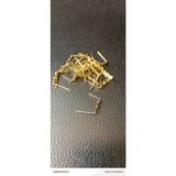 Mikasso 50 Adet Papyon Avize Taşı Bağlantı Aparatı Altın Renk (3,5 Cm) Metal 1 E27 Sarı Salon / Oturma Odası - Çok Renkli