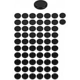 Mikasso 50 Adet Siyah Kavanoz Kapağı – 38MM (250 ml Kavanozlara Uyumlu) Metal Siyah