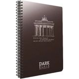 Mikasso 50 Yaprak A4 Dark Spiralli Plastik Kapak Çizgisiz Defter 2672 Yapışkanlı Not Kağıdı - Çok Renkli
