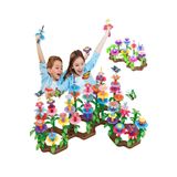 Mikasso 52 Parça Bahçe Çiçek Yapım Seti Yapı Blokları Yapboz Lego Bul Tak Puzzle Eğitici Oyuncak - Tekli - 3