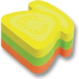 Mikasso 584239 50*50 Mini Şekilli Postit Yapışkanlı Yapışkanlı Not Kağıdı - Çok Renkli
