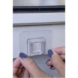 Mikasso 5'adet Yapışkanlı Şeffaf Çok Amaçlı Askı Banyo Mutfak Duvar Askısı Tablo Saat Aksesuar Tutucu Plasti