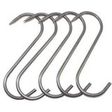 Mikasso 5'li Paket Et Kancası, Paslanmaz Çelik , Et, Tavuk, Kasap Çengeli, 14,5 Cm, 5 mm Kalınlıkta Çelik gr