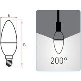 mikasso 5w-uzun ömürlü marka - e14 duylu lamba 6500k beyaz ışık 455lm led buji ampul