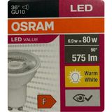Mikasso 6.9W (80W) 2700K (Sarı Işık) GU10 Duylu LED Spot Ampul