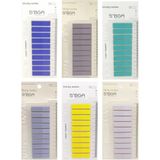 Mikasso 6 Adet 1200 Yaprak Postit Post-It Post It. Kitap Ayracı Ayraç Postit Sticker Not Kağıdı Yapışkanlı N - Çok Renkli