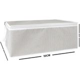 Mikasso 6 Adet Baza Altı Hurç 50X30X20 cm - Tela - 6 - Beyaz
