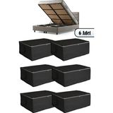 Mikasso 6 Adet - Bazaaltı ve Çekyat Hurç 60 x 40 x 22 cm (Gri-Düz) Tela 60 x 40 Gri Tr