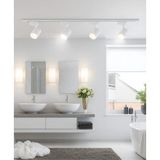 Mikasso 6 Adet Beyaz Kasa ve Günışığı Işık 270 Derece LED Ray Spot Lamba ve 1+1 2mt Raylı Armatür Sac 6 Beli - Çok Renkli
