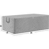 Mikasso 6 Adet - Gri Benekli Büyük Boy Baza Altı ve Çekyat Tipi Hurç 65 x 45 x 22 cm Polipropilen 45 x 64 Be