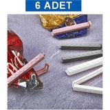 Mikasso 6 Adet Paket Poşet Mandalı Klipsi - Paket Poşet Mandalı Klipsi 6 Adet 10 Tr