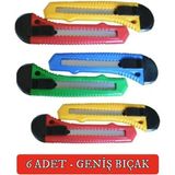 Mikasso 6 Adet Plastik Maket Bıçağı Falçata Büyük Geniş Bıçak